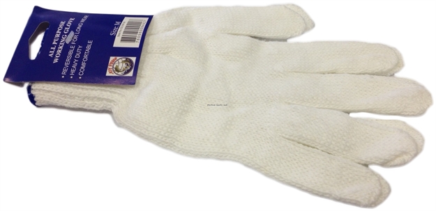 Picture of Joy Fish Glove White 70% Nylon 30% Poly Med