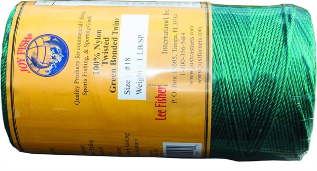 Picture of Joy Fish Green Bonded Twistd Nylon Twine Resin Bonded 1Lb Spl Sz18