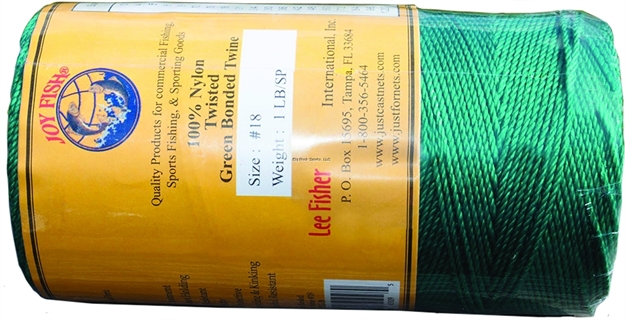 Picture of Joy Fish Green Bonded Twisted Nylon Twine Resin Bonded 1Lb Spl Sz9