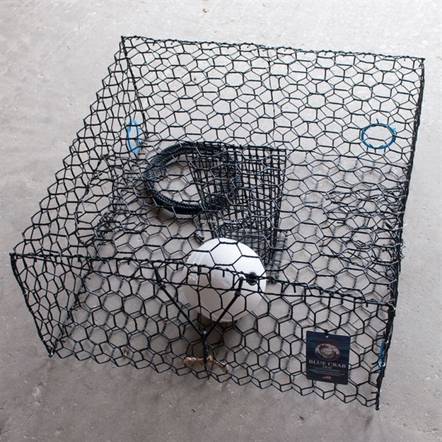 Picture of Joy Fish Low Boy 1/2 Crab Trap W/6" Float 15' Rope 24X24x11