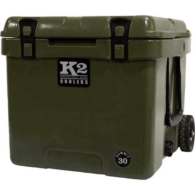 Picture of K2 Coolers Coolers Summit Series 30 QT Duck Boat Green W/ Wheels!