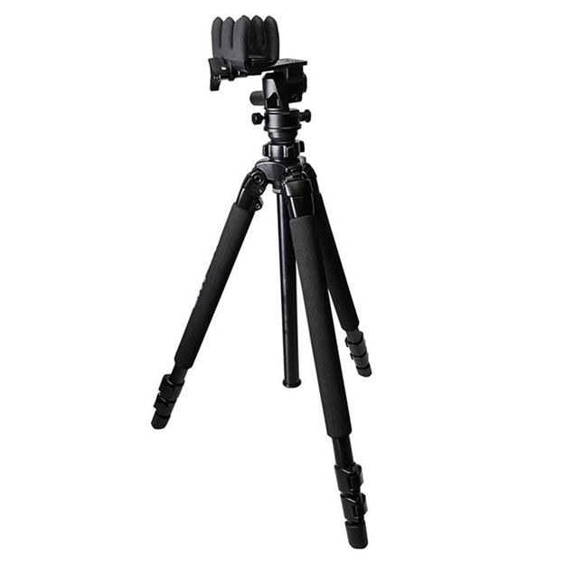 Picture of  Kopf Jager Kj85001k K700 Amt Tripod Made OF Aluminum With Black Finish, Pivoting Reaper Grip, 360 Degree Pan & 3-Level Leg Extensions 812495025990