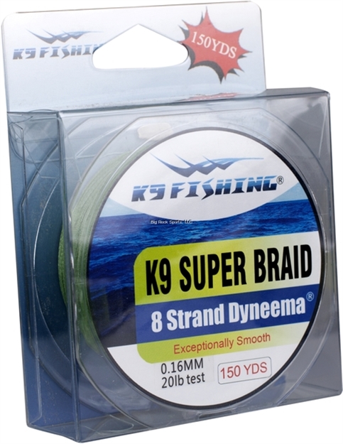 Picture of K9 Braided Green Line 150 Yard Spool 30Lb Test