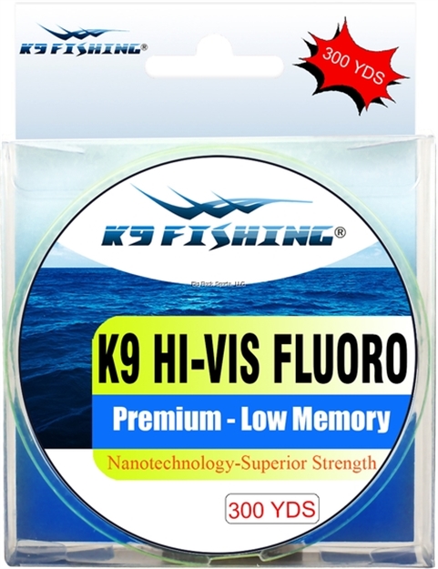 Picture of K9 Hi-Vis Yellow Fluoro Line 300 Yard Spool 14Lb Test