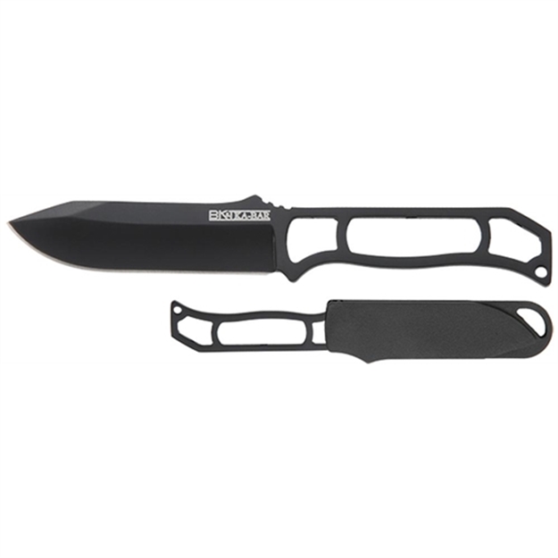 Picture of  Ka-Bar Bk23bp Becker Skeleton 3.25" Fixed Clip Point Plain Black 5Cr15mov SS Blade, Black Skeletonized 5Cr15mov SS Handle, Includes Sheath 617717500237
