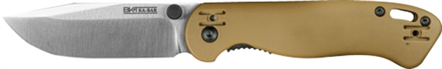 Picture of Ka-Bar Knives Becker Mini Folder Drop Point 2.84" Ss/Tan D2 Blade< BK41