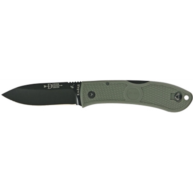 Picture of  Ka-Bar 4062Fg Dozier Hunter 3" Folding Drop Point Plain Japanese Aus-8A SS Blade Zytel Foliage Green Handle