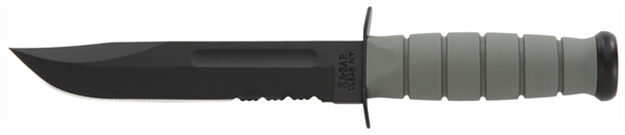 Picture of Ka-Bar Knives Inc Fighting/Utility Knife 7" Serr W/Plastic Sth. F-Green 5012 617717250125