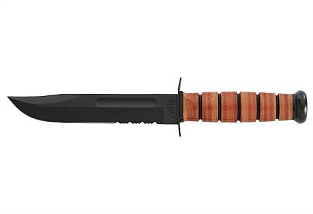 Picture of Ka-Bar Knives Inc Fighting/Utility Knife 7" Srrtd W/Lthr Shth US Army 2-1219-2