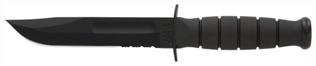 Picture of Ka-Bar Knives Inc Short Ka-Bar 5.25" Serr W/Plastic Sheath 1259 617717212598