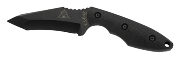 Picture of Ka-Bar 2486 Tdi Hell Fire 3.56" Fixed Recurve Tanto Plain Black 1095 Cro-Van Blade, Black Ultramid Handle, Includes Sheath 2-2486-7