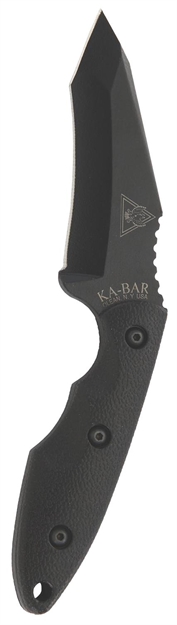 Picture of Ka-Bar 2486 Tdi Hell Fire 3.56" Fixed Recurve Tanto Plain Black 1095 Cro-Van Blade, Black Ultramid Handle, Includes Sheath 2-2486-7 617717224867