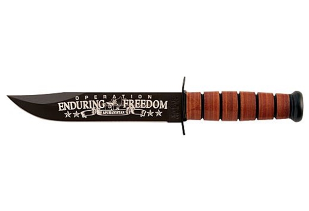 Picture of Ka-Bar Knives Inc Usmc Oef Afghanistan 7" W/Leather Sheath Usmc