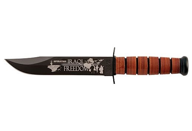 Picture of Ka-Bar Knives Inc Usmc Operation Iraqi Freedom 7" W/Leather Shth Usmc