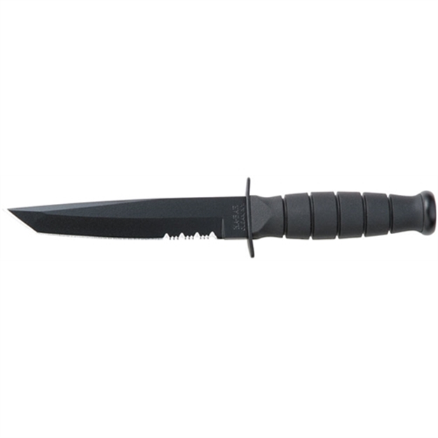 Picture of Ka-Bar Knives Inc Short Tanto Knife 5-1/4" Serr W/Plastic Sheath! 2-5055-2