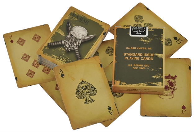 Picture of  Ka-Bar 9914 Ka-Bar Playing Cards Multi-Color 3.50" Doubles AS Trail Markers