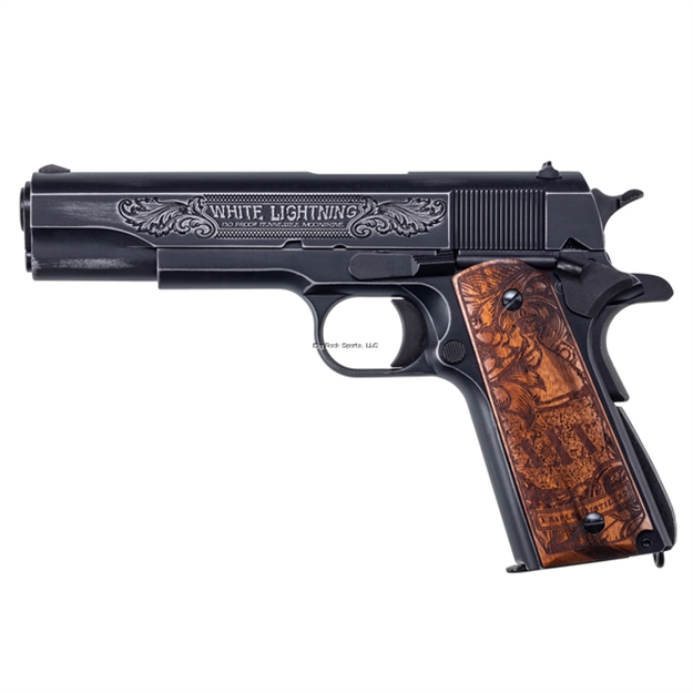 Picture of Kahr Arms Auto-Ordnance Bootlegger Semi-Auto Pistol, 45 Acp, 5" Bbl, Spl. Edition, Custom Engraved 1911, 7+1 Rnd, Brs Exclusive