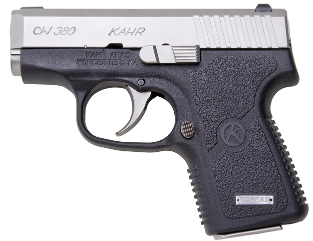 Picture of  Kahr Arms Cw3833 CW  380 Acp Caliber With 2.58" Barrel, 6+1 Capacity, Black Finish Frame, Serrated Matte Stainless Steel Slide & Textured Polymer Grip