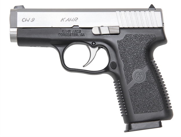 Picture of KAHR ARMS CW9 9MM 3.6 BLK WHITE DOT SIGHTS 7RD CW9093CB 602686421584
