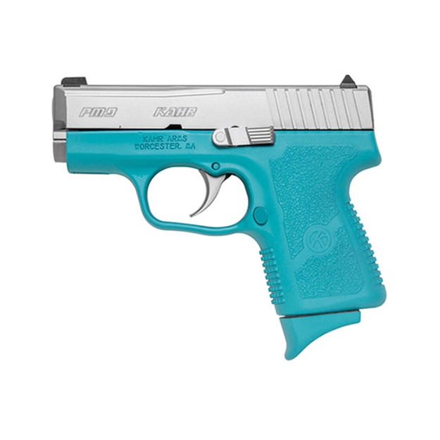 Picture of Kahr Arms Pm9 9Mm 3 SS Blk CA Legal Robin Egg Frame