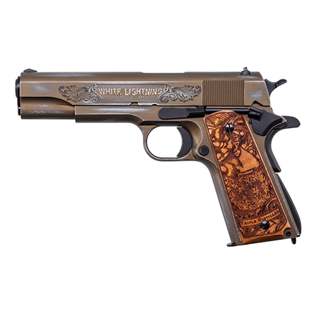 Picture of Kahr Arms|Auto-Ordnance Bootlegger 1911 45Acp 5 Wood Grips Bronze 7Rd 1911BKOC9