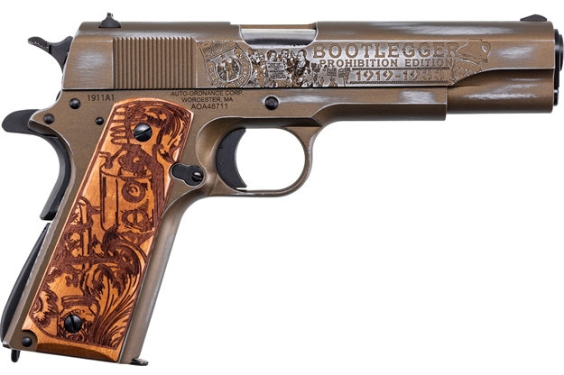 Picture of Kahr Arms|Auto-Ordnance Bootlegger 1911 45Acp 5 Wood Grips Bronze 7Rd 1911BKOC9 602686422352