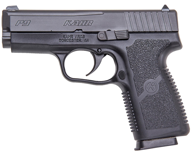 Picture of Kahr Arms Kp9094n P *Ca Compliant 9Mm Luger Caliber With 3.60" Barrel, 7+1 Capacity, Black Finish Frame, Serrated Matte Black Stainless Steel Slide, Polymer Grip & Truglo Night Sigts KP9094NA 602686048293