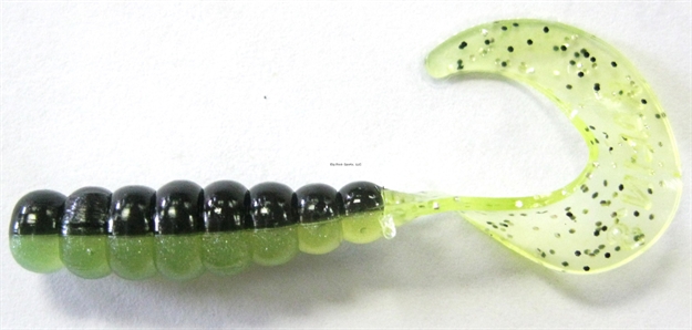 Picture of Kalin 2" Triple Threat Grub-50 Pack Chartreuse Shad