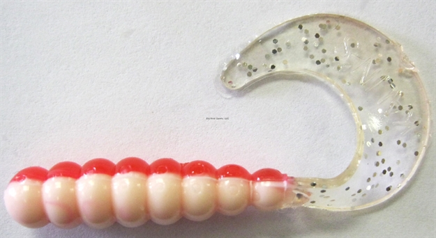 Picture of Kalin 2" Triple Threat Grub-50 Pack Red Head