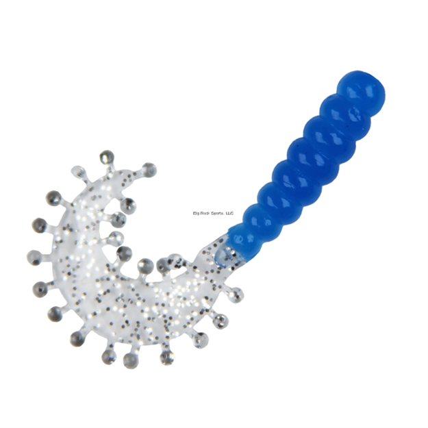 Picture of Kalin 2" Triple Tickle Grub - 10Pk - Blue/Silver