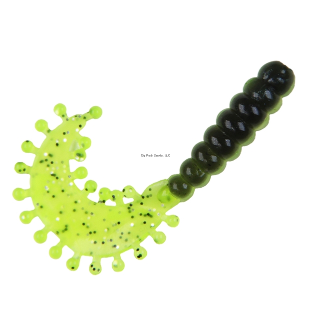 Picture of Kalin 2" Triple Tickle Grub - 10Pk - Chartreuse /Shad