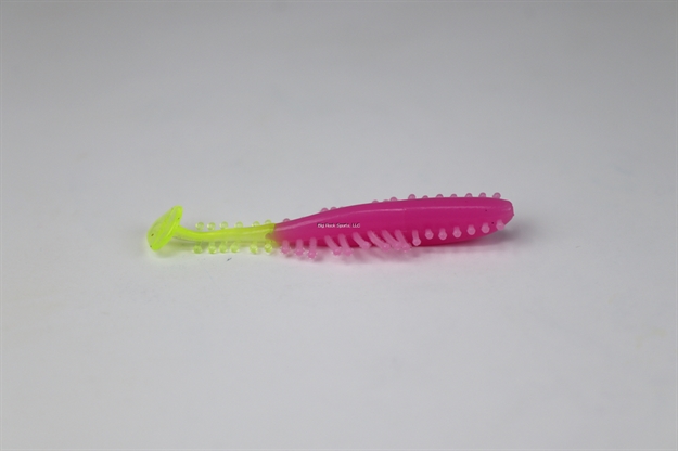 Picture of Kalin 2" Triple Tickle Tail - 10Pk - Bubble Gum/Chartreuse