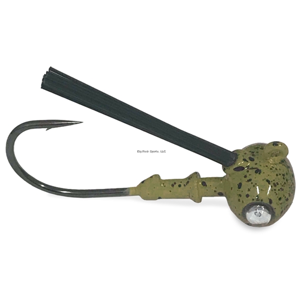 Picture of Kalin Google Eye Football Jig, 2Pk, 1/2Oz, Green Pumpkin