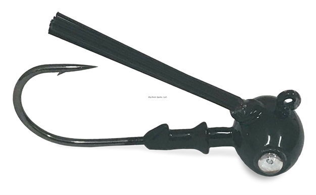 Picture of Kalin Google Eye Football Jig, 2Pk, 5/8Oz, Black