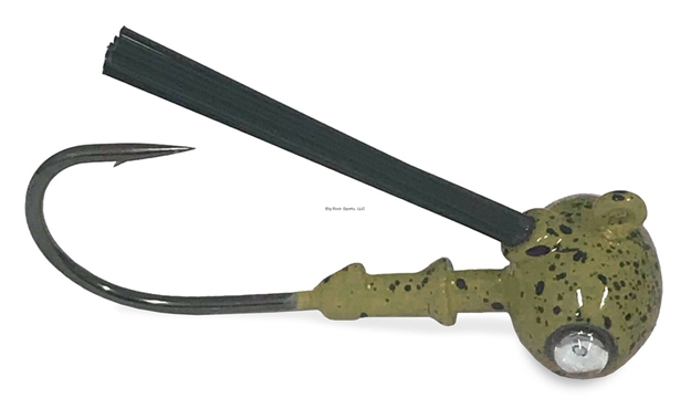 Picture of Kalin Google Eye Football Jig, 2Pk, 5/8Oz, Green Pumpkin