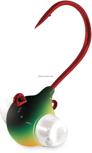 Picture of Kalin Google Eye Live Bait Series Jig, 1/8 Oz, Fire Tiger