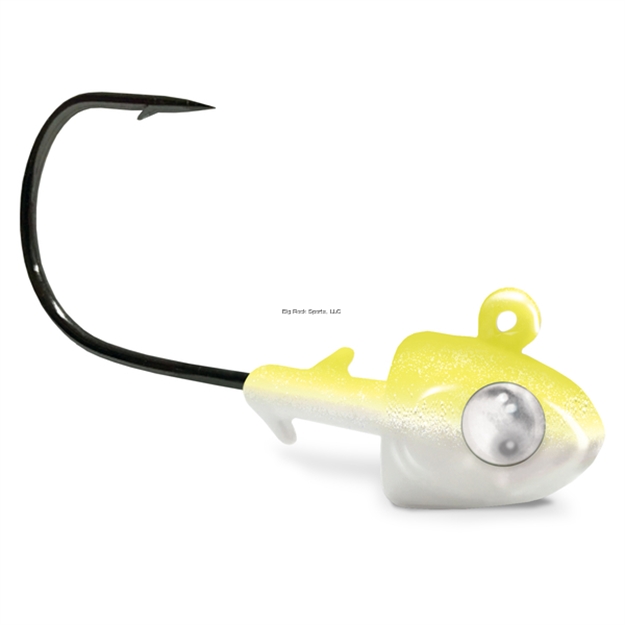 Picture of Kalin Google Eye Swimbait Jig, 2Pk, 1/4Oz, Chartreuse Shad