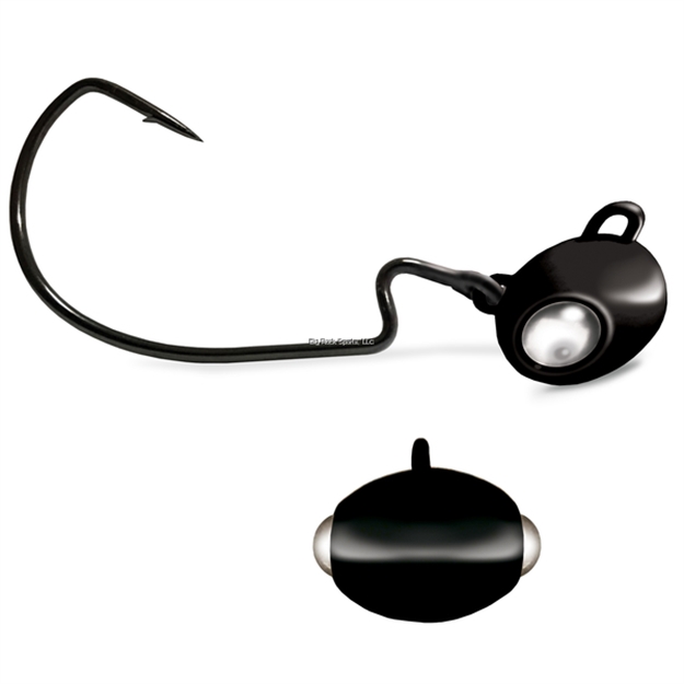 Picture of Kalin Google Eye Swing Football Jig, 2Pk, 5/16Oz, Black