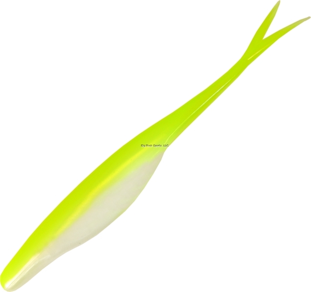 Picture of Kalin Jerk Shad Minnow Bait, 5", White/Chartreuse, 10/Pack