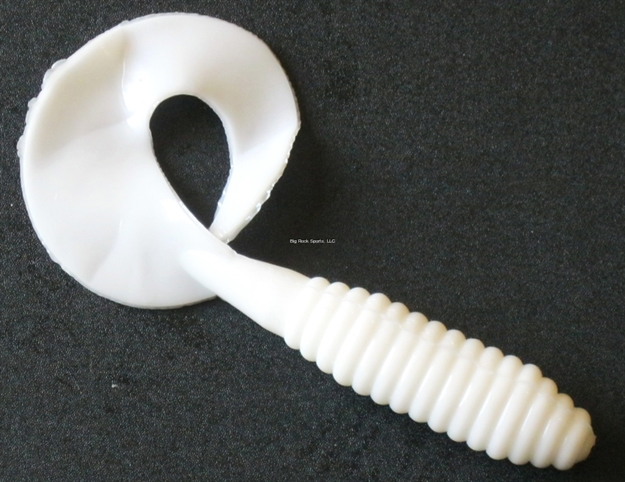Picture of Kalin Lunker Grub, 5", White, 10/Pack