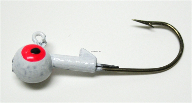 Picture of Kalin Roundhead Jig, 3/8 Oz, 2/0 Hook, Glow, 8/Pack