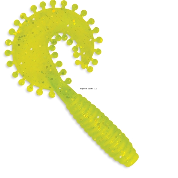 Picture of Kalin Tickle Grub, 3", Chartreusehologram, 8Pk