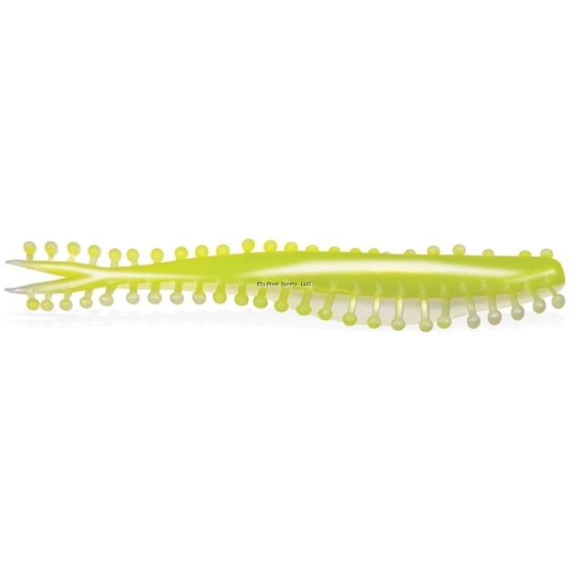 Picture of Kalin Tickle Jerk Minnow, 5", White/Chartreuse, 8Pk