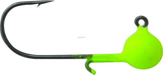 Picture of Kalin Triple Threat Crappie Jighead, 1/16 Oz, Chartreuse, 10/Pack