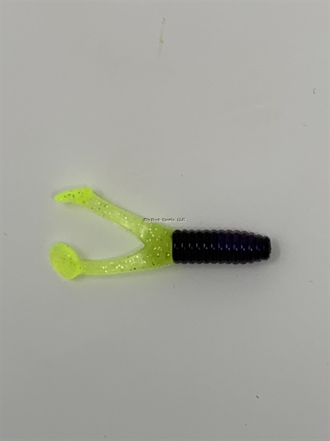 Picture of Kalin Triple Threat Crappie Scrub,Twintail, 1-3/4", Purplerain, 10Pk