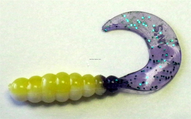 Picture of Kalin Triple Threat Grub , 2", Acid Rain/Junebug, 10/Pack