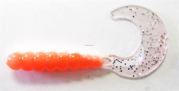 Picture of Kalin Triple Threat Grub, 2", Orange Crush, 10/Pack