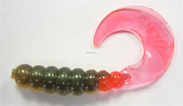 Picture of Kalin Triple Threat Grub, 2", Yeller Dog, 10/Pack