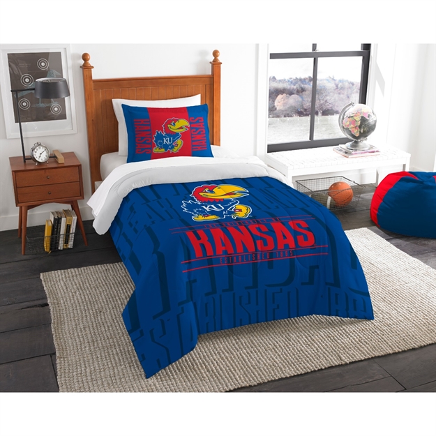 Picture of Kansas Jayhawks Twin Comforter Set