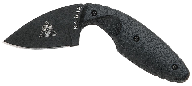 Picture of Ka-Bar 1480 Tdi Law Enforcement 2.31" Fixed Drop Point Plain Black Aus-8A SS Blade, Black Zytel Handle, Includes Belt Clip/Sheath 2-1480-6 617717214806